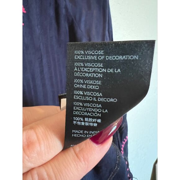 Anthropologie Embroidered Surplice Boho Tunic Top - Small - Picture 8 of 10